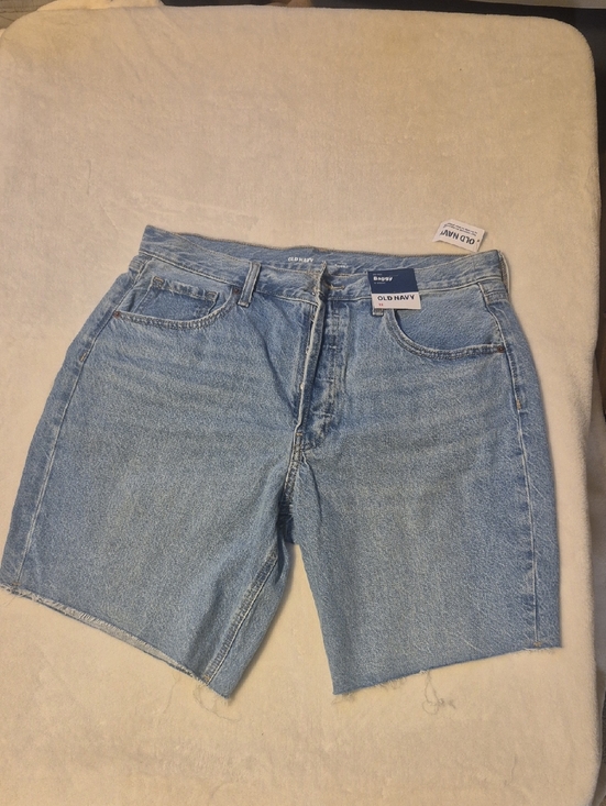 Old Navy Pants - Old Navy Light Blue High-Rise Denim Cutoff Shorts